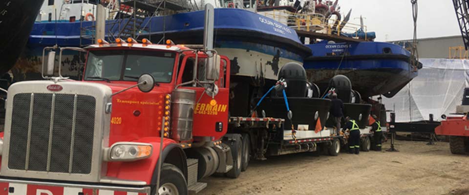 Transport de machineries à Montréal